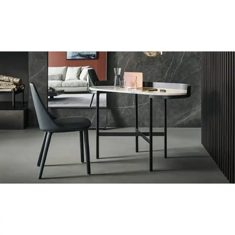 Bonaldo Scrittoio Asia con struttura in metallo e piano a scelta da 120x50 cm Prezzo Di Fabbrica