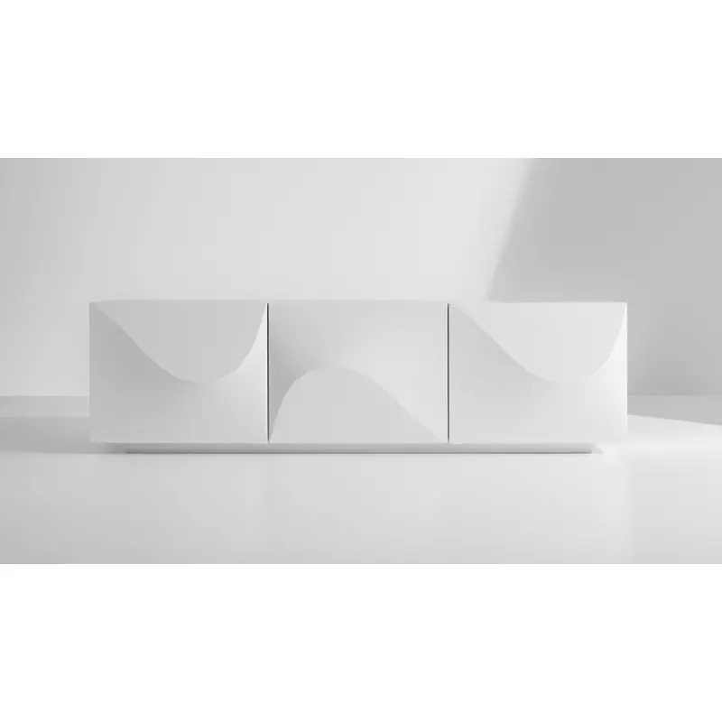 Bonaldo Madia in appoggio Vertigo con base a zoccolo in metallo da L.138 cm e H.60 cm - 2 ante Sconto