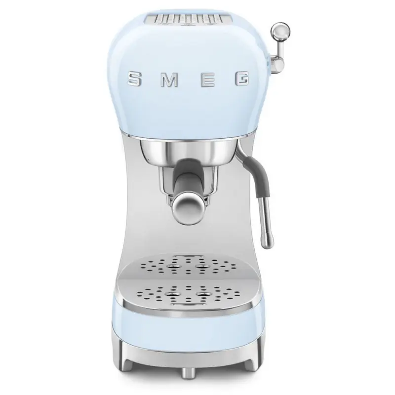 Prezzo Conveniente PRONTA CONSEGNA - Smeg Macchina da caffè espresso manuale ECF02PBEU finitura azzurro