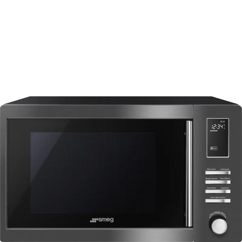 Super Prezzo Smeg Forno microonde con grill da appoggio MOE25B finitura dark inox da 50 cm
