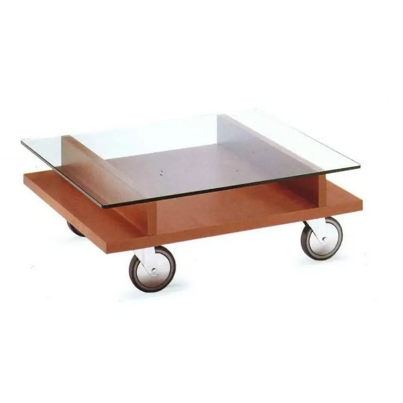 Promo Stagionale PRONTA CONSEGNA - Maconi Tavolino / Carrello 1246 finitura rovere moro