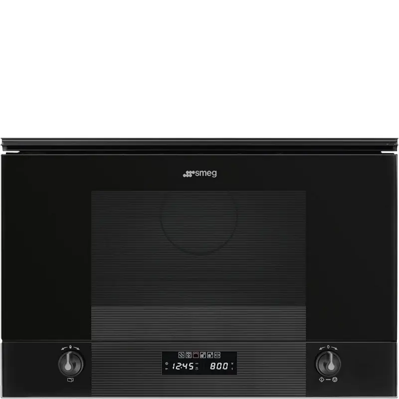 Smeg S Forno microonde con grill da incasso MP122B3 finitura Deep Black da 60 cm Reso Gratuito