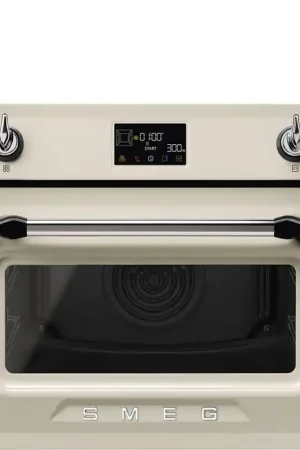Acquista Ora Smeg S Forno compatto combinato microonde Galileo SO4902M1P finitura panna da 60 cm
