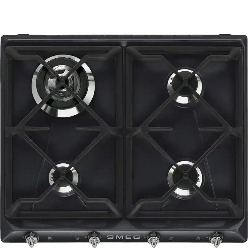 Smeg S Piano cottura a gas SR964NGH finitura nero da 60 cm Soddisfatti O Rimborsati