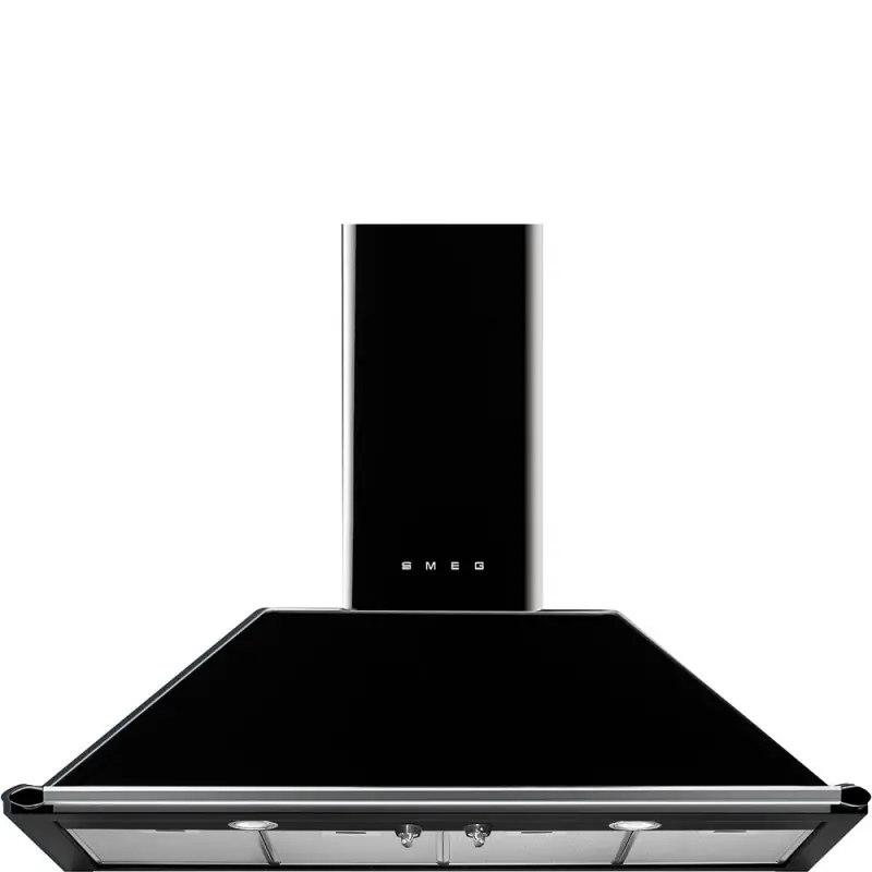 Smeg S Cappa aspirante a parete KT110BLE finitura nero da 110 cm Promozione