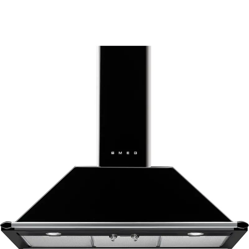 Ultimissimo Modello Smeg S Cappa aspirante a parete KT90BLE finitura nero da 90 cm