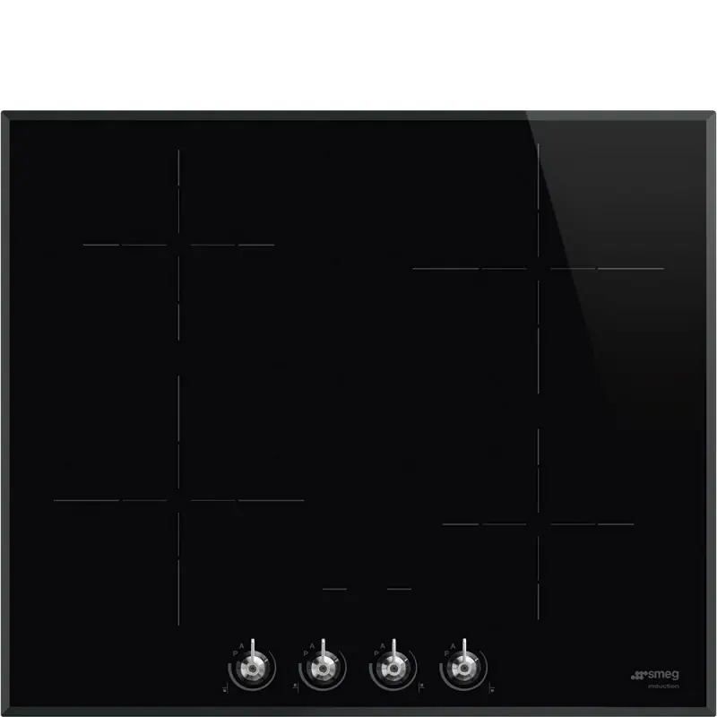 Smeg Piano cottura a induzione SI364BM in vetroceramica nero da 60 cm Prezzo Conveniente
