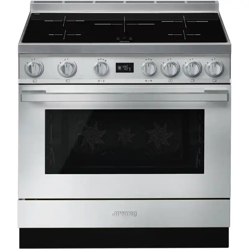 Smeg S Cucina CPF9IPX con forno pirolitico termoventilato e piano cottura induzione finitura inox da 90x60 cm Più Venduto