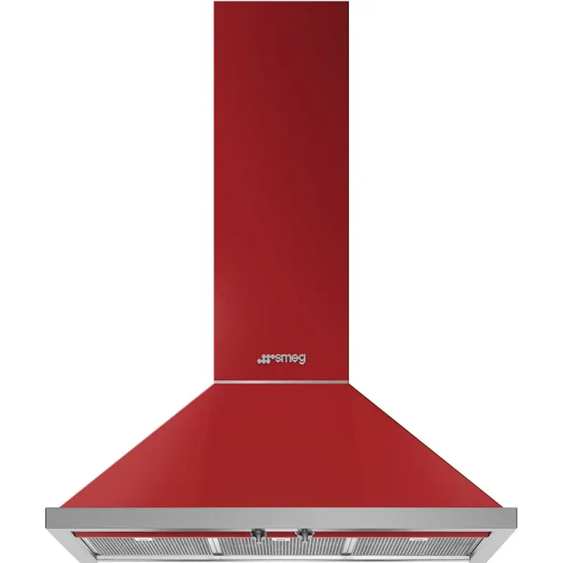 Smeg S Cappa aspirante a parete KPF9RD finitura rosso da 90 cm Ultimissimo Modello