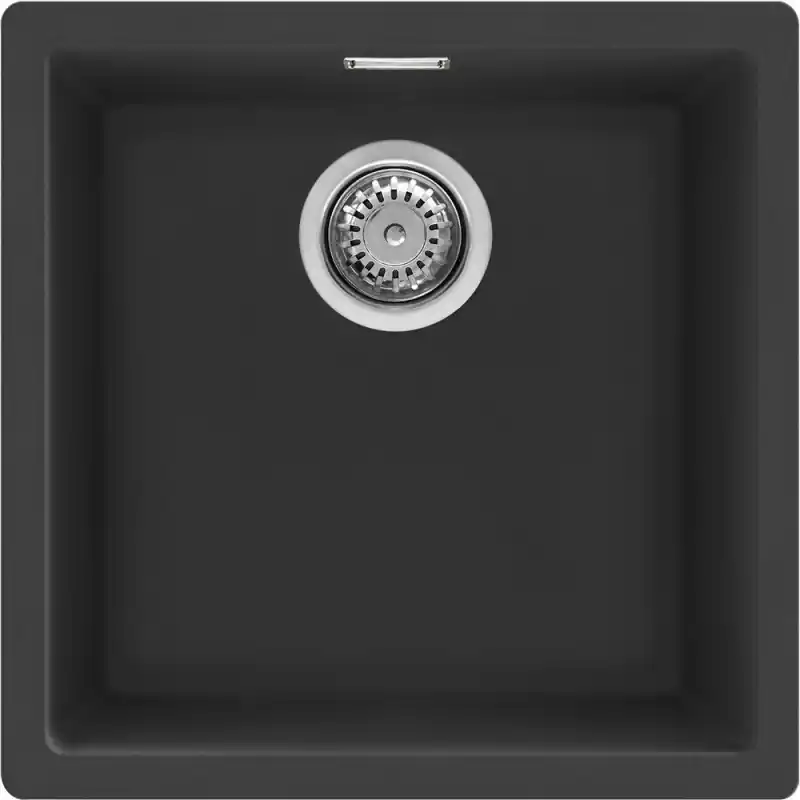 Smeg S Lavello una vasca VZP45N finitura nero da 45.6x45.6 cm - Sopratop/Sottotop Prezzo Basso