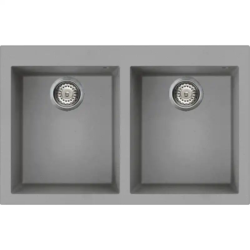 Smeg S Lavello due vasche VZ3434CT finitura cemento da 79x50 cm - Sopratop Soddisfatti O Rimborsati