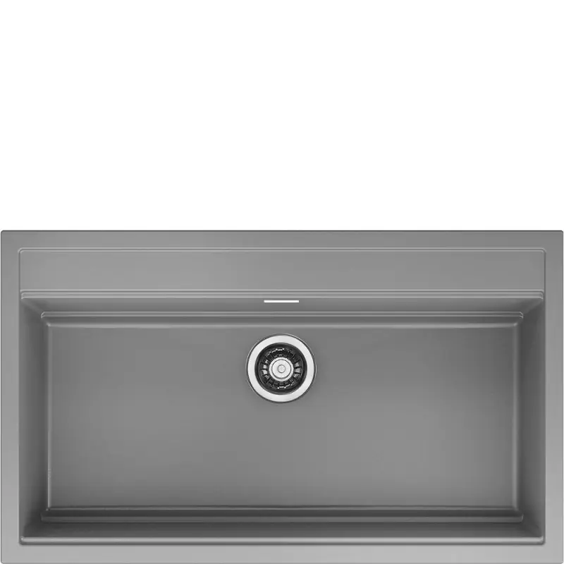 Smeg S Lavello una vasca VSGX860CT finitura cemento da 86x51 cm - Sopratop Consegna Rapida