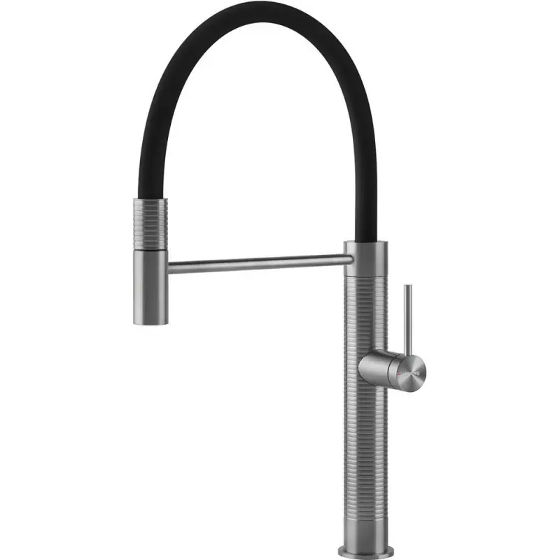 Sconto Smeg S Miscelatore monocomando con doccetta MID6SS finitura acciaio inox