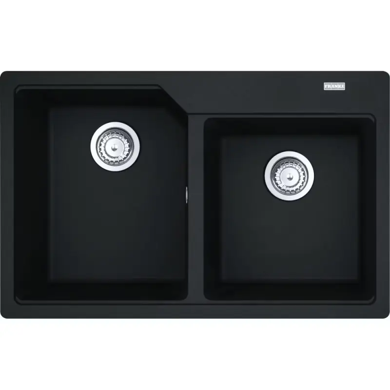 Professionale Franke Lavello due vasche Urban Incasso UBG 620-78 114.0686.764 finitura fragranite nero da 78x50 cm