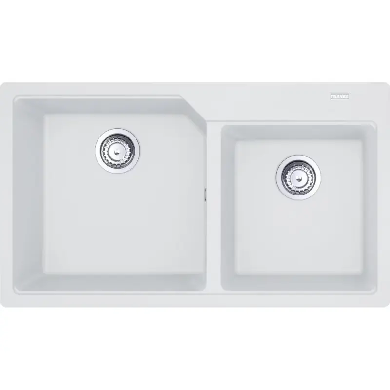 Promozione Esclusiva Franke Lavello due vasche Urban Incasso UBG 620-86 114.0686.768 finitura fragranite bianco da 86x50 cm