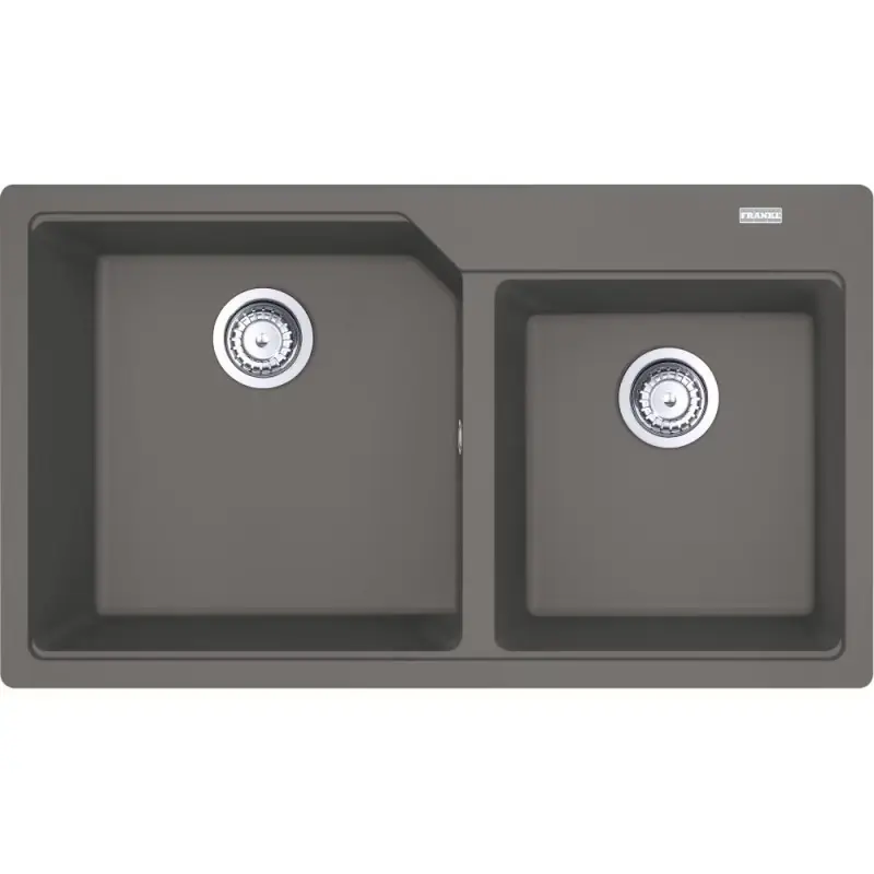 Franke Lavello due vasche Urban Incasso UBG 620-86 114.0686.773 finitura fragranite stone grey da 86x50 cm Spedito Oggi