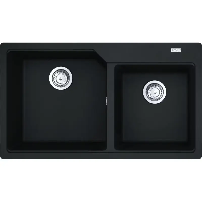 PRONTA CONSEGNA - Franke Lavello due vasche Urban Incasso UBG 620-86 114.0686.775 finitura fragranite nero da 86x50 cm Non Perdere
