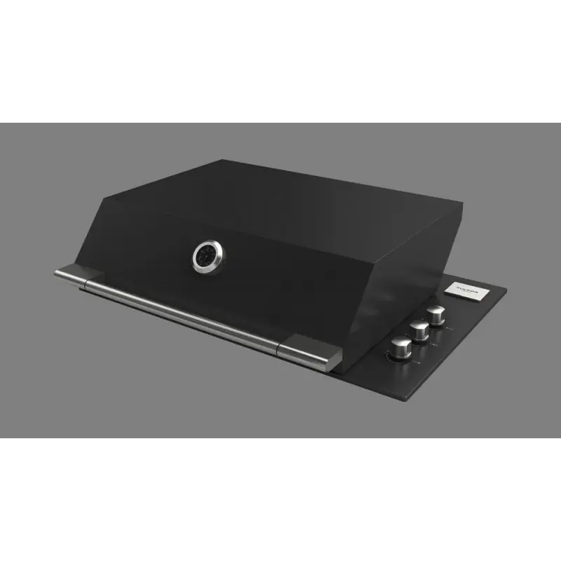 Fulgor Coperchio alto BBQ FOBQ HL 800 MBK finitura nero opaco da 70.5 cm Scelto Dai Clienti