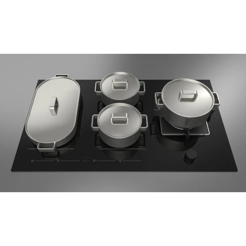 Acquista Ora Fulgor Piano cottura ibrido induzione/gas FCHH 905 ID TS G WDK BK in vetroceramica nero da 90 cm