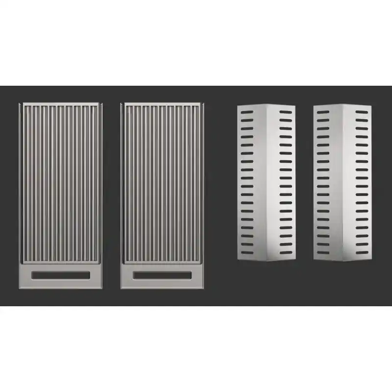 Promozione Fulgor 2 griglie FOBQ GRT X in acciaio inox