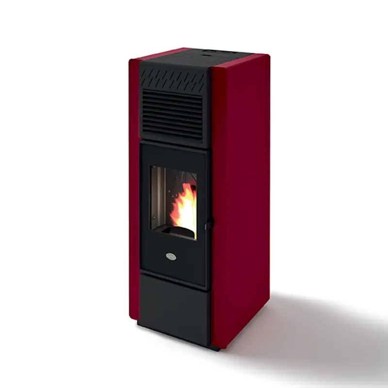 Professionale Eva Calòr Stufa a pellet CLOE 901629000 finitura rosso