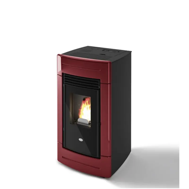 Eva Calòr Stufa a pellet SOFIA 901629500 finitura rosso Occasione Imperdibile