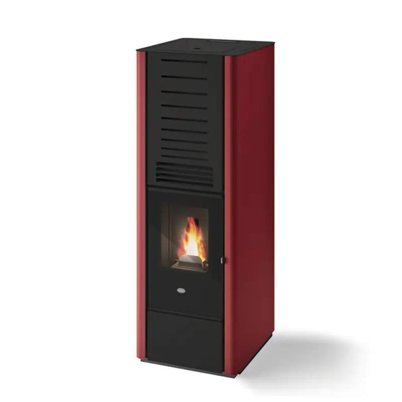 Eva Calòr Stufa a pellet KAREN 901678100 finitura rosso Must-Have