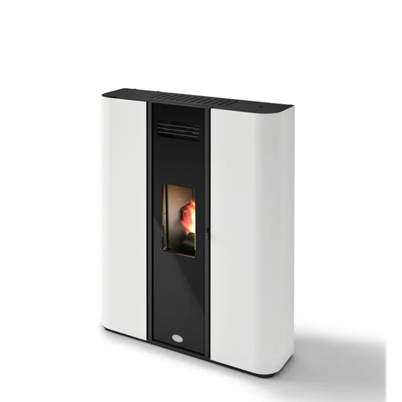 Eva Calòr Stufa a pellet ermetica slim DIVA 901668200 finitura bianco Spedizione Espresso