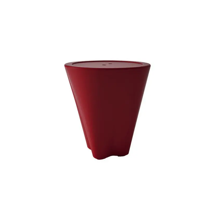 Eva Calòr Vaso fiore portapellet 2910107600 finitura rosso A Buon Prezzo