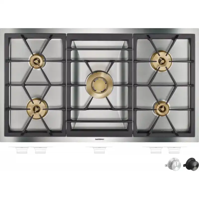 Di Tendenza PRONTA CONSEGNA - Gaggenau Piano cottura a gas VG491215 finitura acciaio da 90 cm