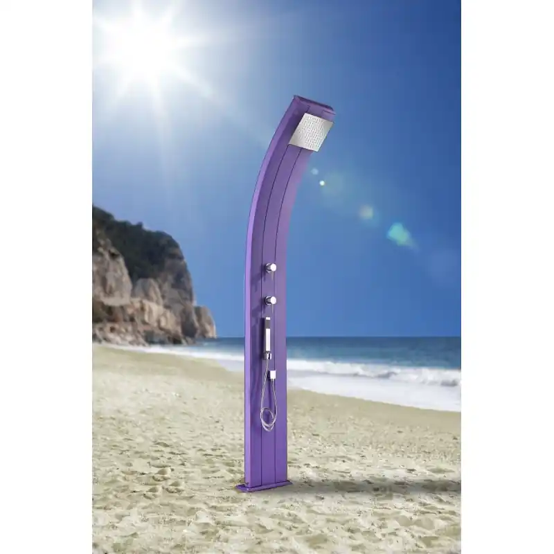 Arkema Doccia solare Dada in alluminio in diverse finiture da h. 226 cm Pagamento Sicuro