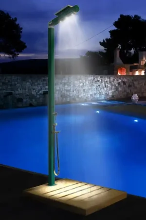 Arkema Doccia tradizionale Quick in alluminio in diverse finiture da h. 210 cm - Con illuminazione Acquista Ora