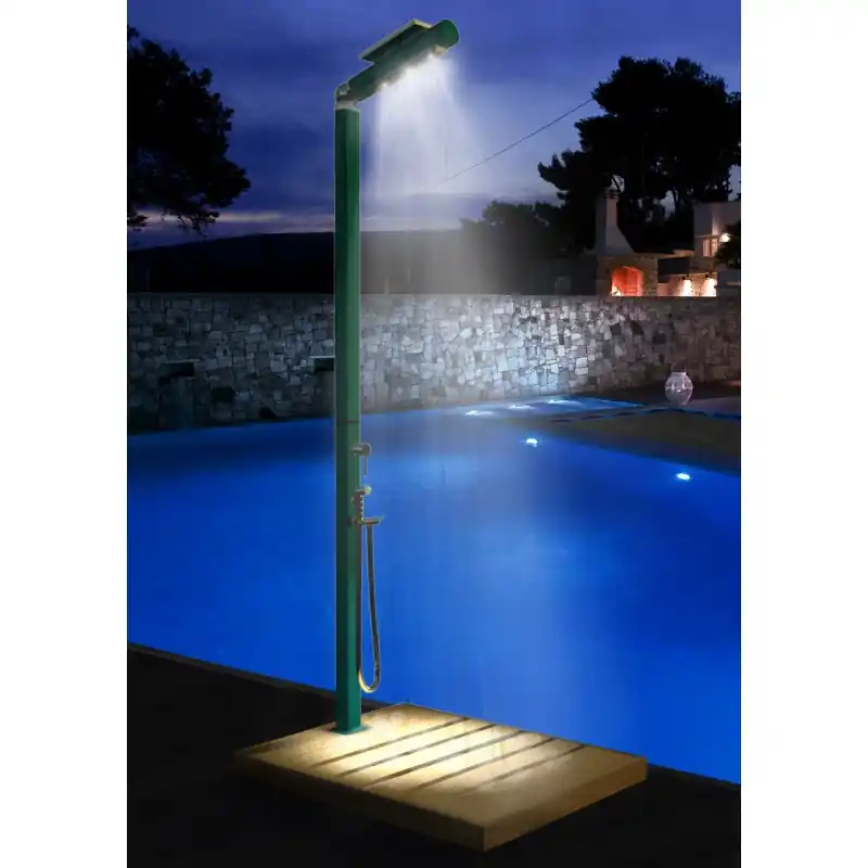 Arkema Doccia tradizionale Quick in alluminio in diverse finiture da h. 210 cm - Con illuminazione Acquista Ora