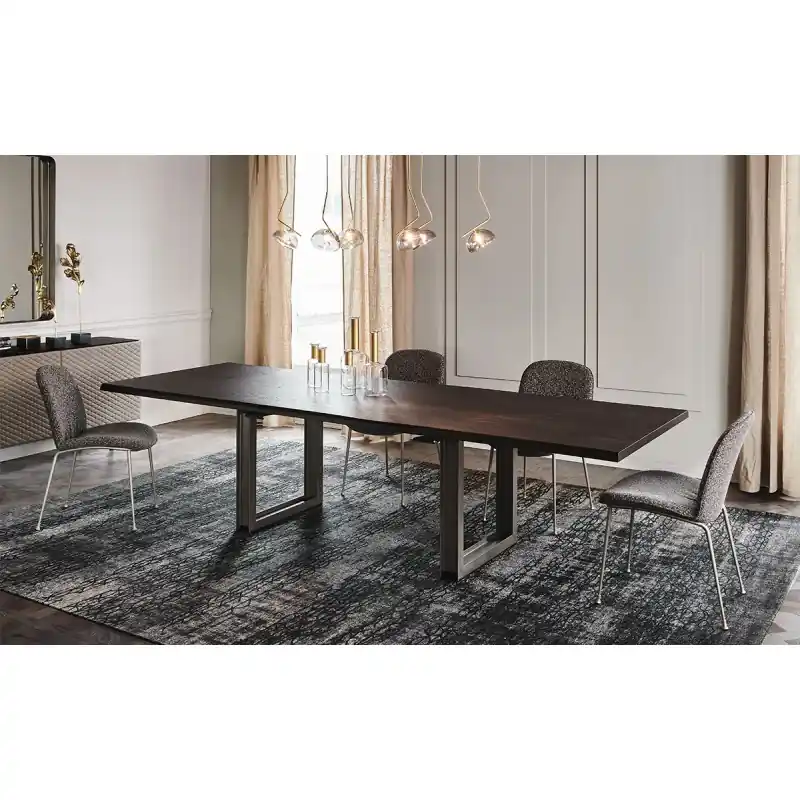 Cattelan Tavolo allungabile Sigma Drive con struttura in acciaio verniciato e piano in legno Direttamente Dal Produttore