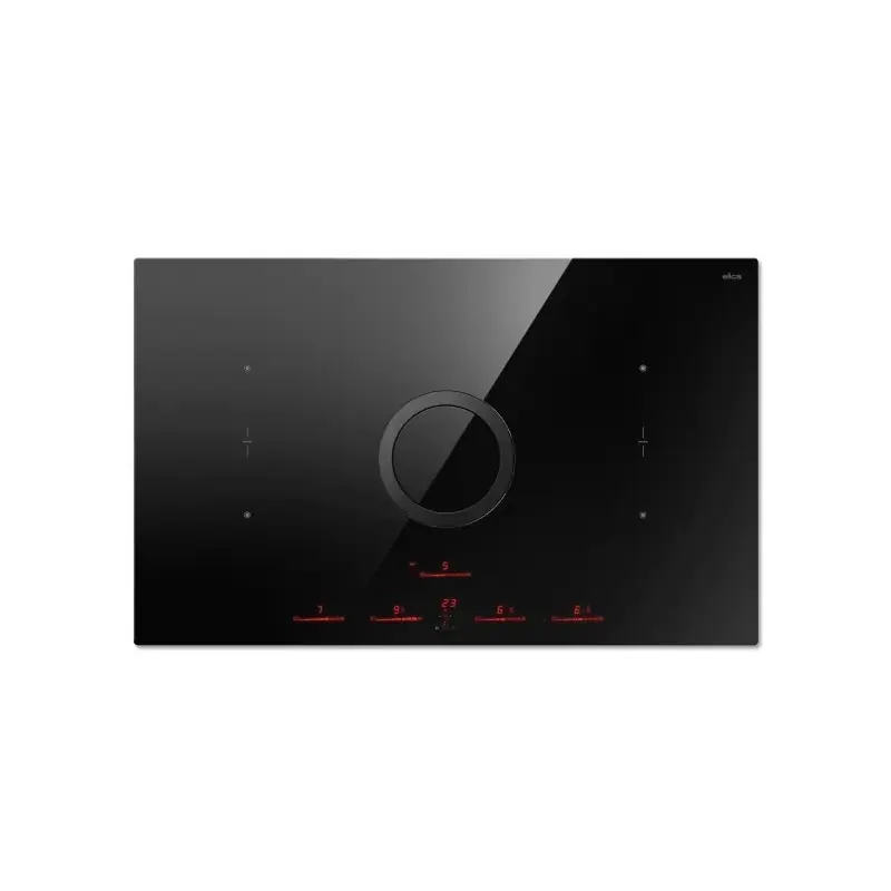 Prezzo Ridotto Elica Piano cottura a induzione con cappa NIKOLATESLA SWITCH EVO BL/A/83 PRF0196328 in vetro nero da 83 cm