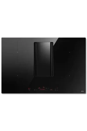 PRONTA CONSEGNA - Elica Piano cottura a induzione con cappa NIKOLATESLA ALPHA B BL/A/78 PRF0193270 in vetro nero da 78 cm Pagamento Sicuro