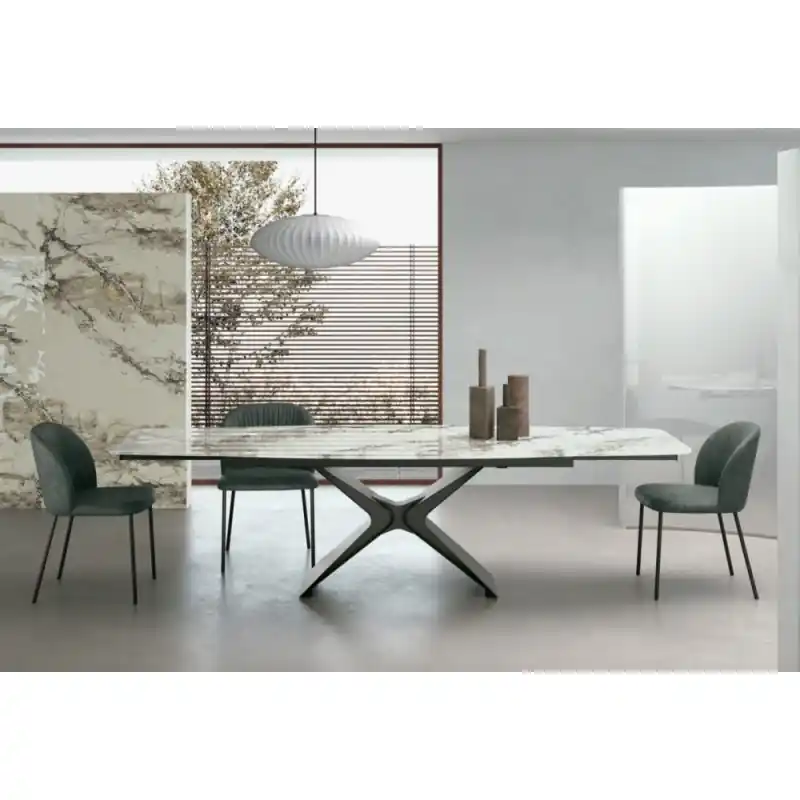 Bestseller Sedit Tavolo allungabile Boma con struttura in metallo e piano a scelta