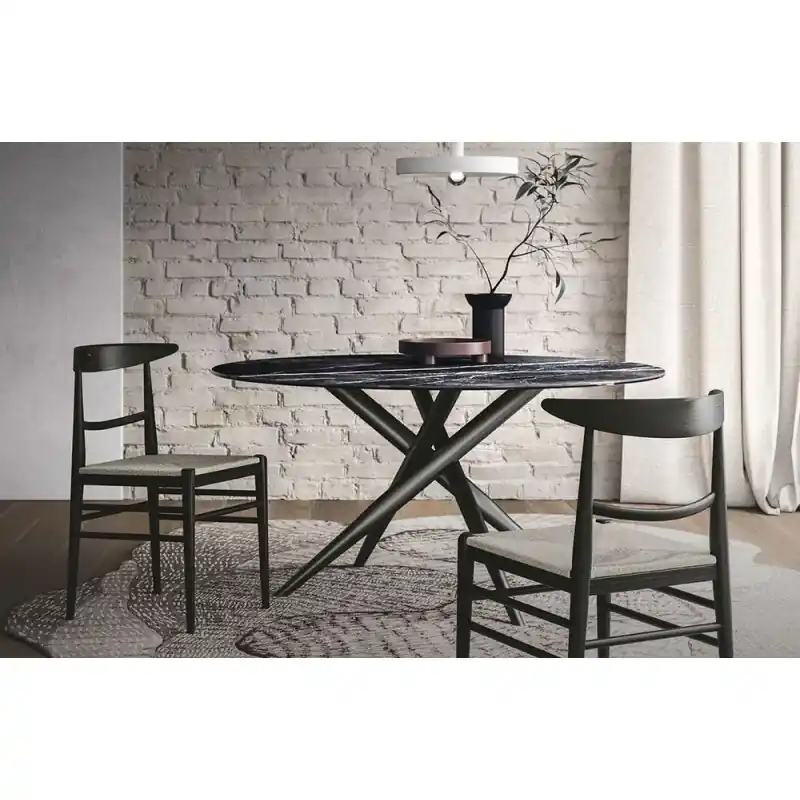 Sedit Sedia Louis Paglia con struttura in legno e seduta in paglia Prezzo Basso