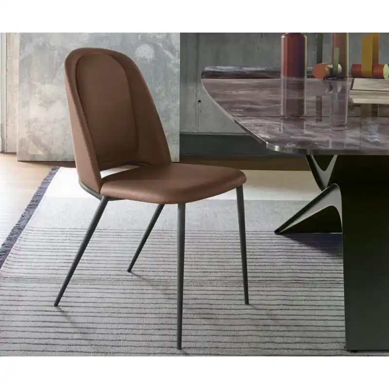Nuova Collezione Sedit Sedia Seventy con struttura in metallo e seduta a scelta