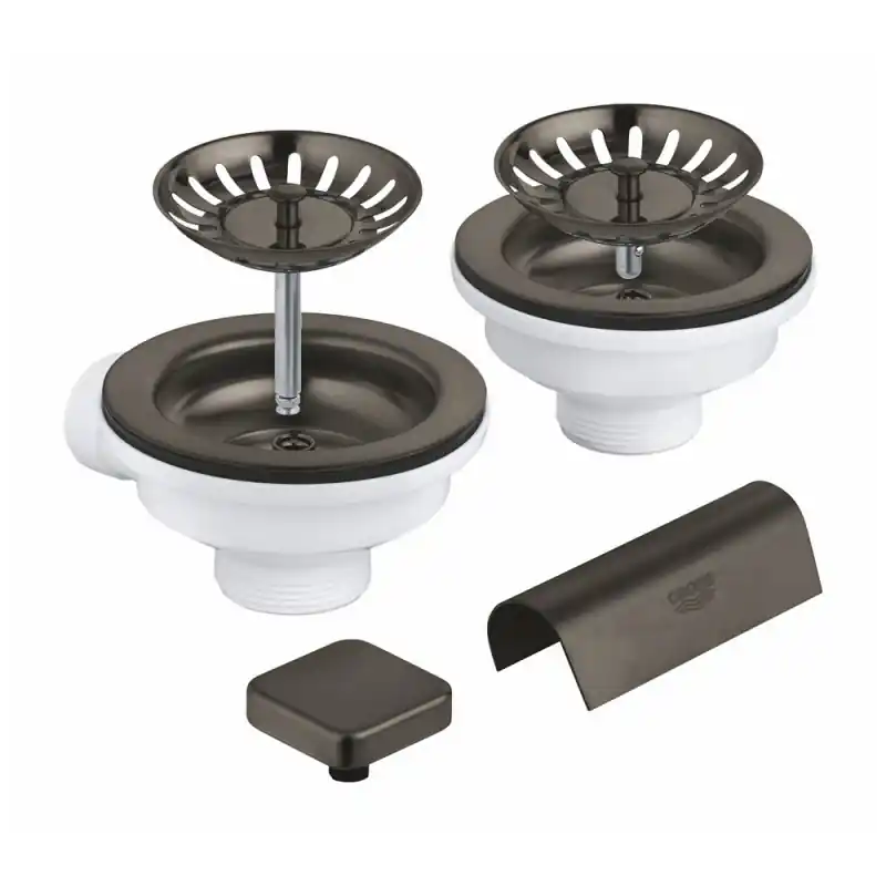 Grohe Set di scarico per lavelli a 2 vasche 40999AL0 finitura grigio antracite spazzolato Più Venduto