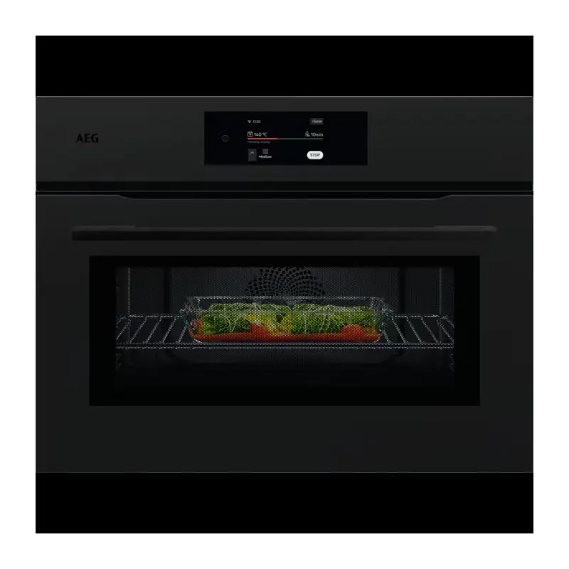 PRONTA CONSEGNA - AEG Forno compatto MealAssist CombiQuick da incasso NKK 8N721 T finitura nero opaco da 60 cm Novità