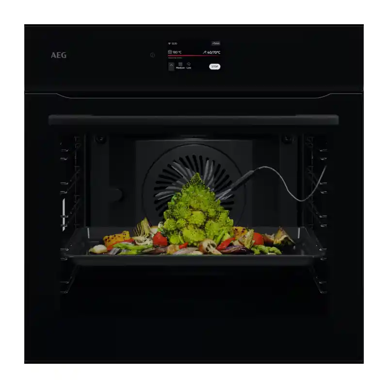 Prezzo Ridotto PRONTA CONSEGNA - AEG Forno MealAssist pirolitico da incasso NBE 7P731 AB finitura nero lucido da 60 cm