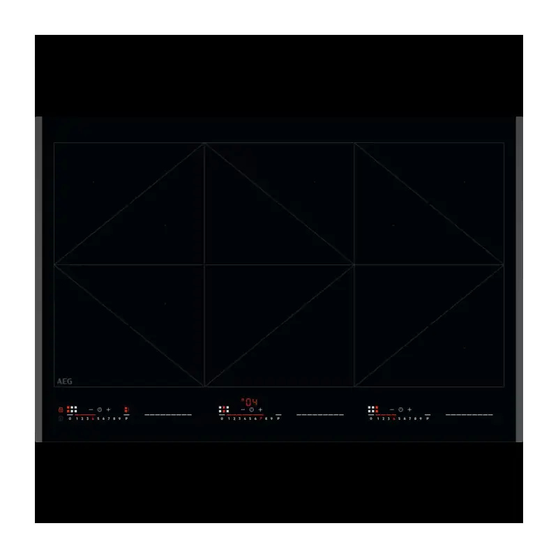 Compra Online PRONTA CONSEGNA - AEG Piano cottura a induzione NIR 86T00 FB in vetroceramica nero da 80 cm