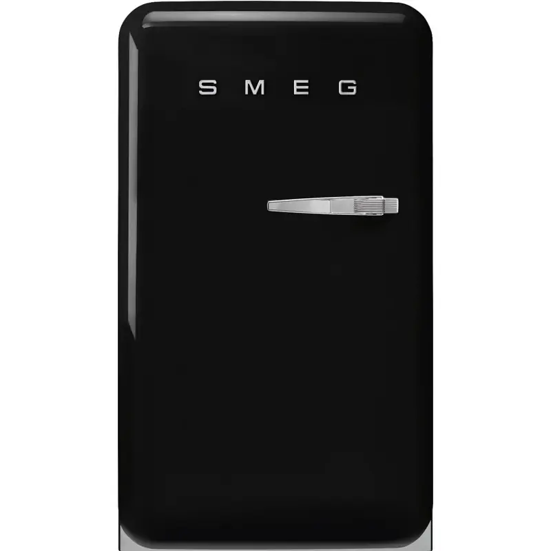 Smeg Frigorifero monoporta con cerniere a sinistra a libera installazione FAB10LBL6 finitura nero da 55 cm Ultime Pezzi