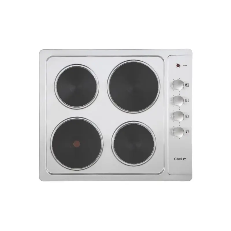 PRONTA CONSEGNA - Candy Piano cottura elettrico CLE64KX finitura acciaio inox da 60 cm Spedito Oggi