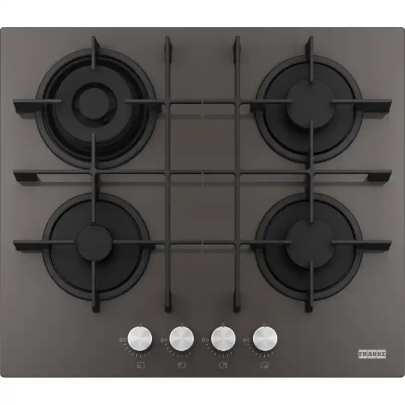 Ultime Pezzi Franke Piano cottura a gas Maris 600 FHMA 604 3G DC C 106.0734.775 in cristallo grigio ardesia da 59 cm