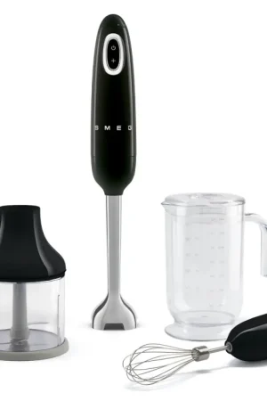 A Buon Prezzo Smeg Frullatore a immersione HBF03BLEU finitura nero Con accessori inclusi