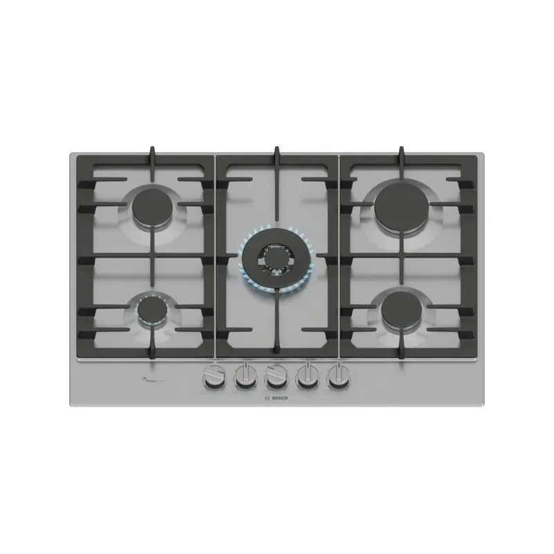 PRONTA CONSEGNA - Bosch Piano cottura a gas PCQ7A5I95 finitura acciaio inox da 75 cm - Serie 6 Economico