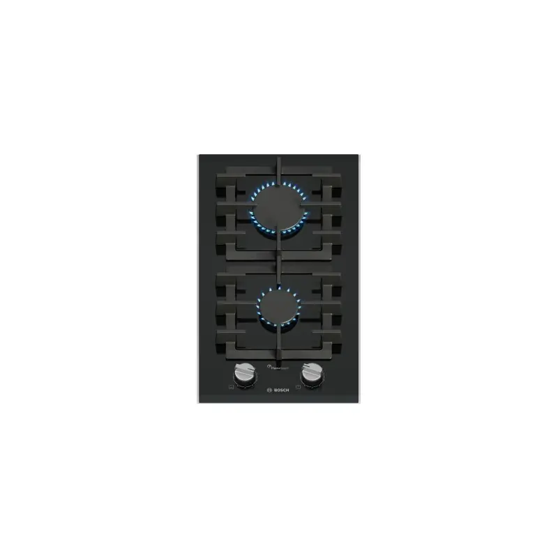 Offerta Lampo PRONTA CONSEGNA - Bosch Piano cottura domino a gas PRB3A6I40 in vetroceramica nero da 30 cm - Serie 8
