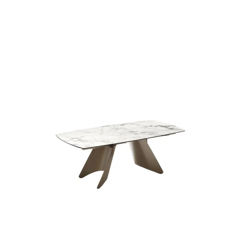 Connubia Tavolo allungabile Orion CB4865-S 165 con struttura in metallo e piano in ceramica da 165(240)x100 cm Saldi